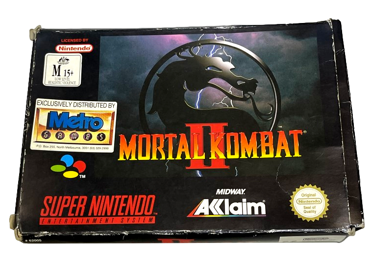 Mortal Kombat II Nintendo SNES Boxed PAL *No Manual* (Preowned)