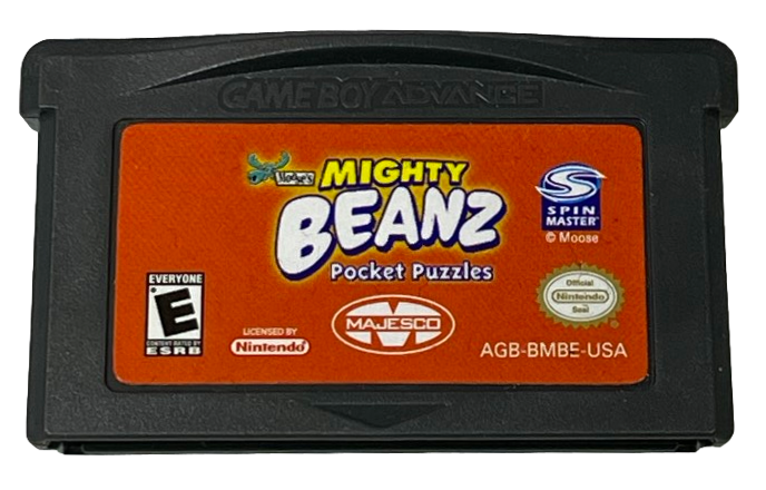 Mighty Beanz Pocket Puzzles Nintendo Gameboy Advance Genuine Cartridge (Preowned)