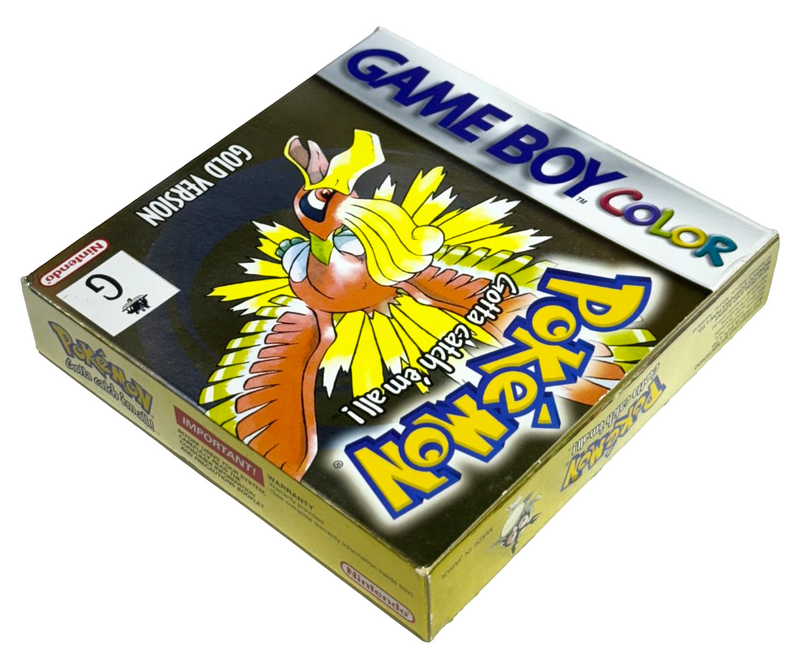 Pokemon Gold Version Nintendo Gameboy Color GBC *Complete* Boxed (Preowned)