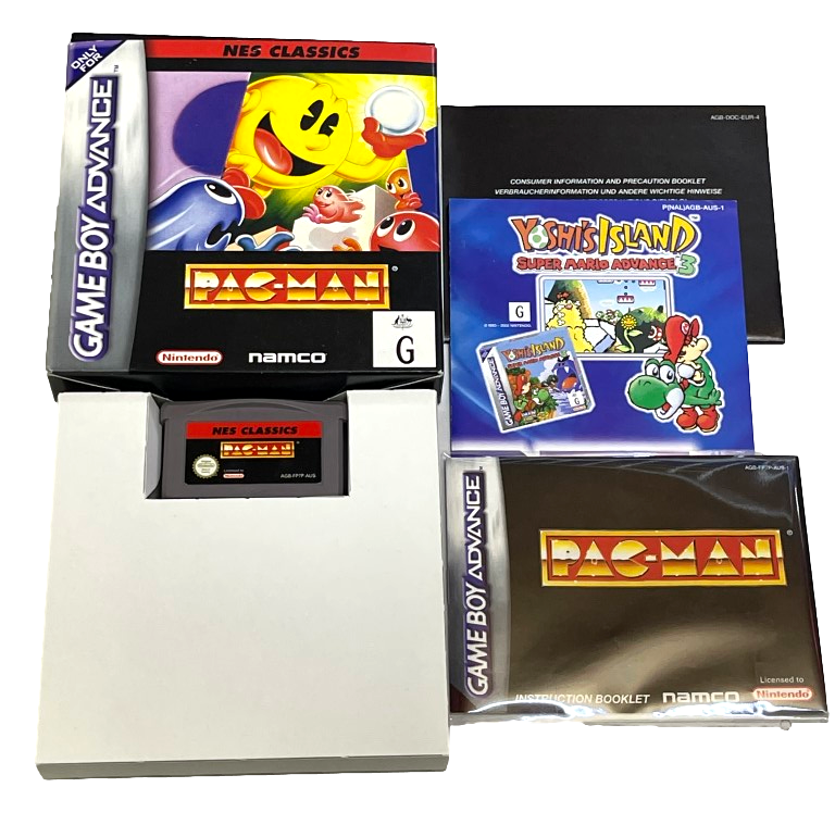 PAC-MAN NES Classic Nintendo Gameboy Advance GBA *Complete* Boxed (Preowned)
