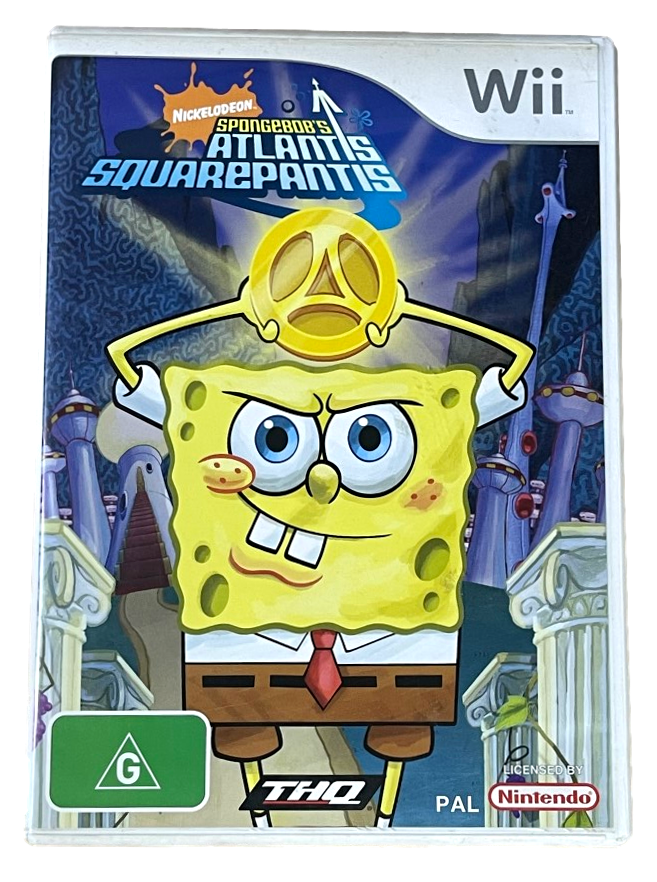 Spongebob Atlantis Squarepantis Nintendo Wii PAL *No Manual* Wii U Compatible (Pre-Owned)