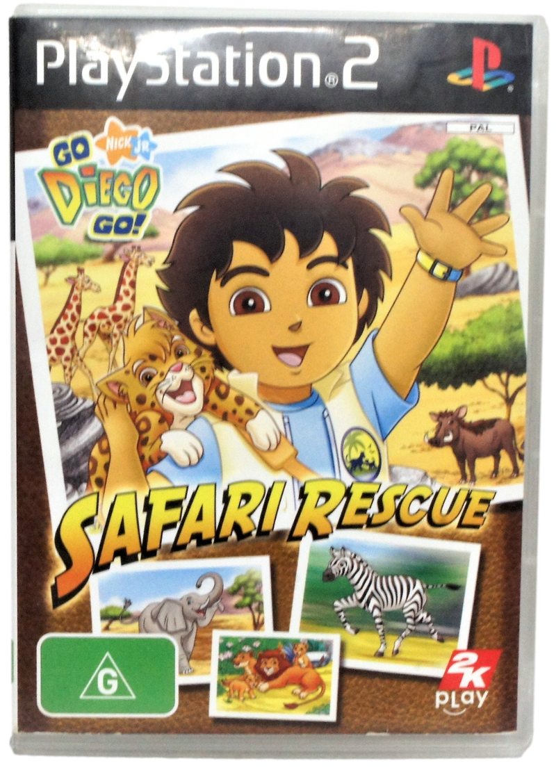 Safari Rescue Go Diego Go PS2 PAL *No Manual* (Preowned)