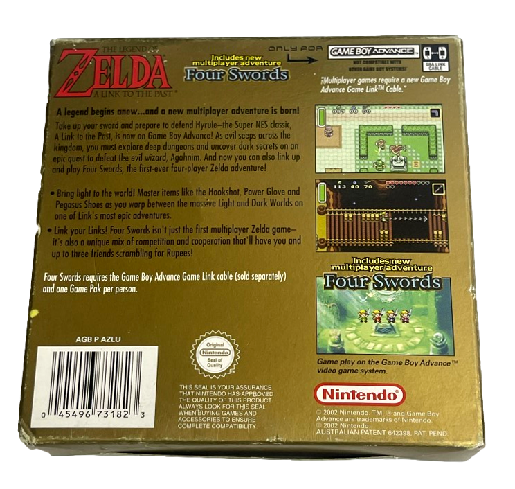 The Legend of Zelda Four Swords Gameboy Advanced GBA *Manual* Boxed (Preowned)