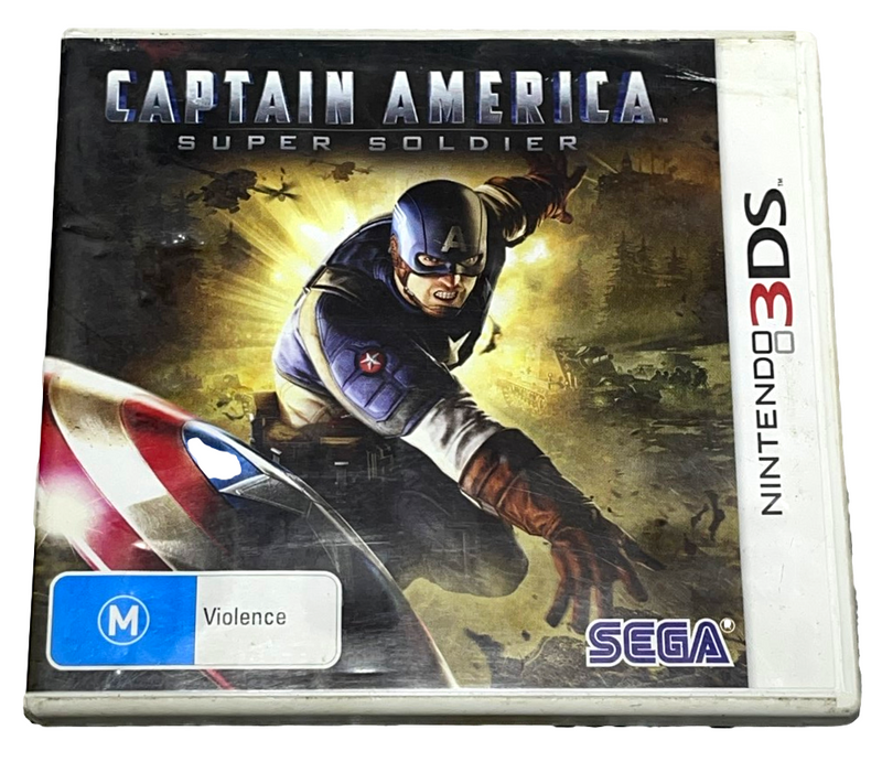 Captain America Super Soldier Nintendo 3DS 2DS Game (Preowned)