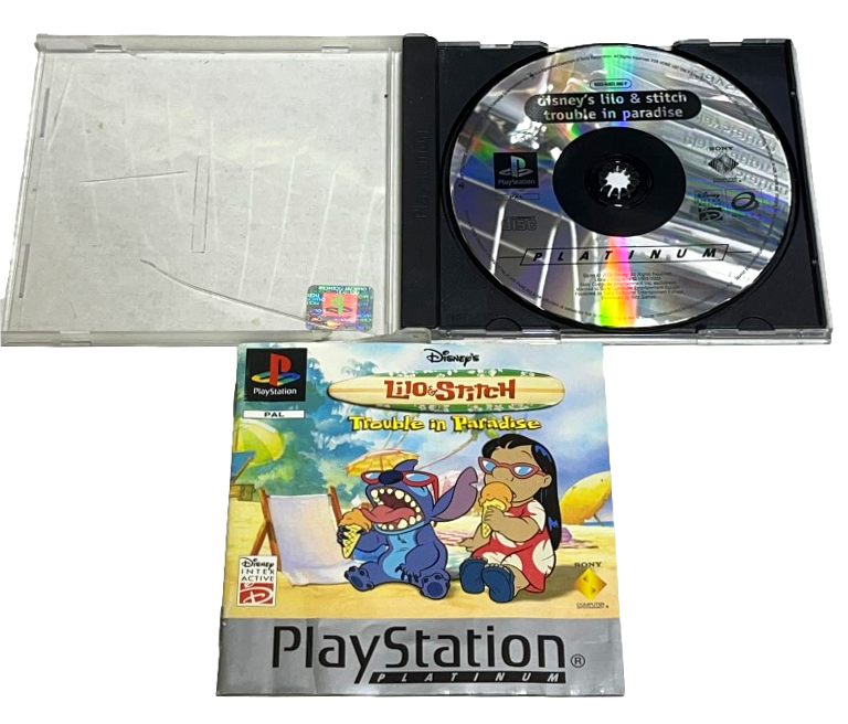 Lilo & Stitch Trouble in Paradise PS1 PS2 PS3 (Platinum) PAL *No Cover Art* (Preowned)