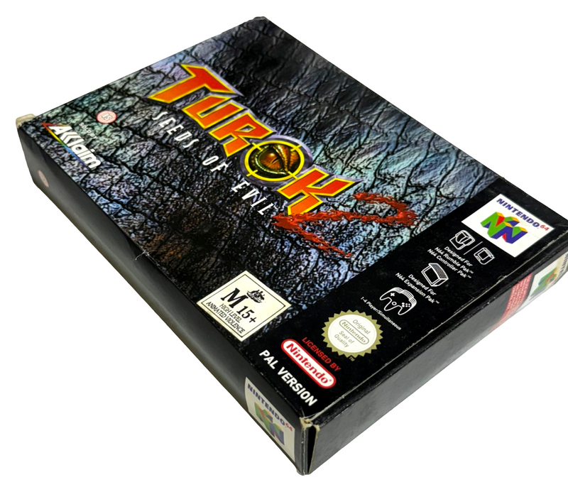 Turok 2 Seeds of Evil Nintendo 64 N64 Boxed PAL *Complete*