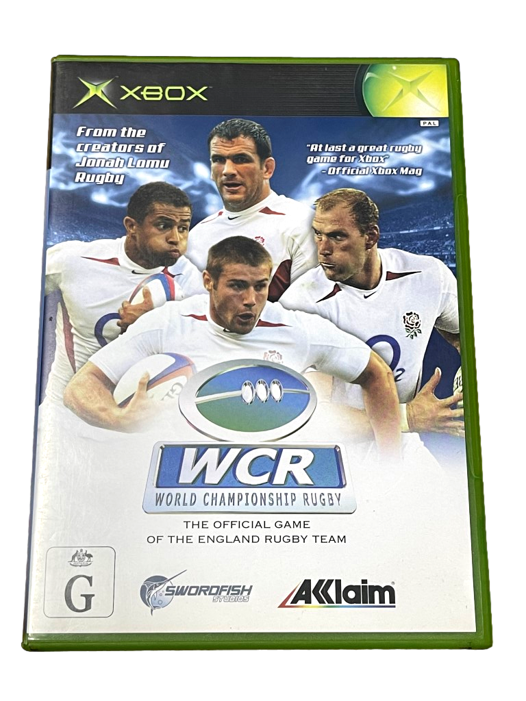 WCR World Championship Rugby XBOX Original PAL *No Manual* (Pre-Owned)
