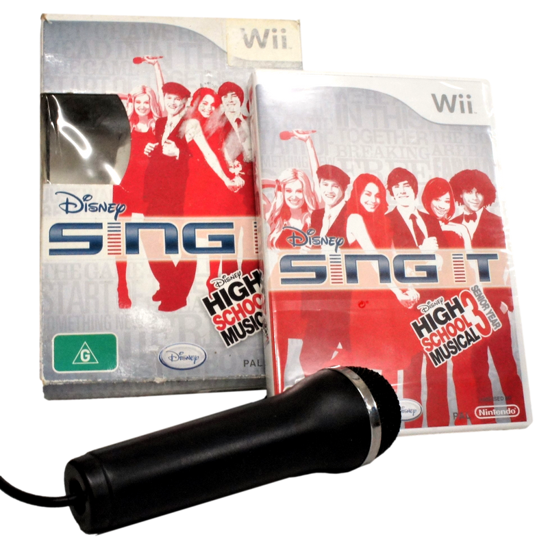 Disney High School Musical 3 Senior Year Sing It + Mic Nintendo Wii PAL (Pre-Owned)