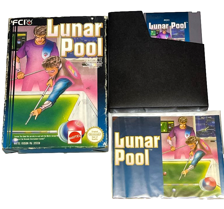 Lunar Pool Nintendo NES Boxed PAL *Complete* (Preowned)