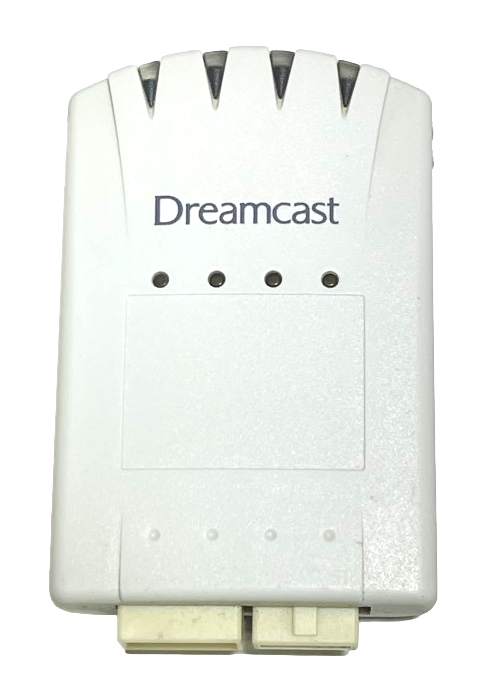 Genuine Sega Dreamcast 4 x Memory Card NTSC PAL - White No Cap HKT-4100 (Preowned)