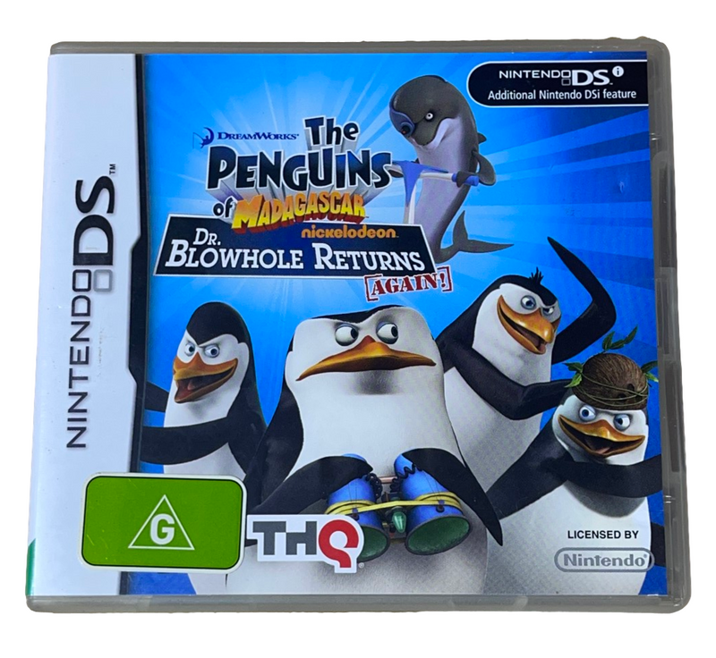 Penguins of Madagascar Dr Blowhole Returns Again Nintendo DS 3DS Game *Complete* (Pre-Owned)