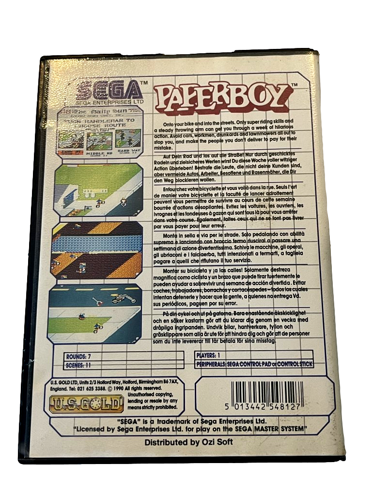 Paper Boy Sega Master System *No Manual* (Pre-Owned)