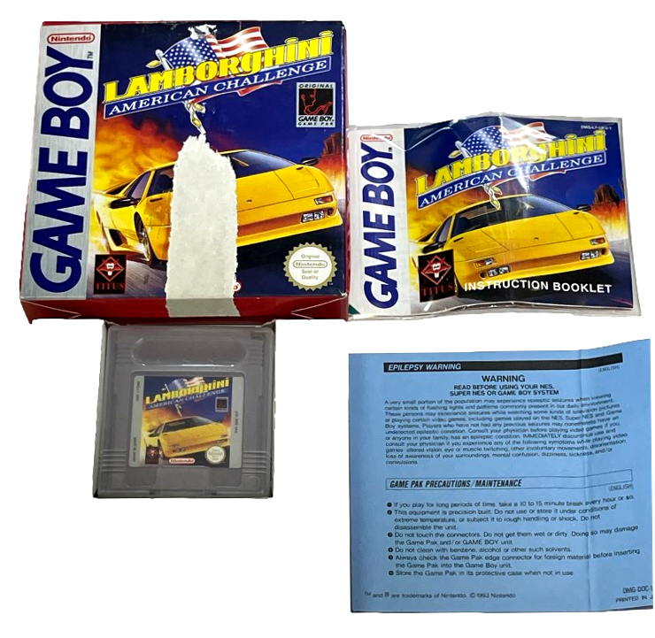 Lamborghini American Challenge Nintendo Gameboy *Complete* Boxed (Preowned)