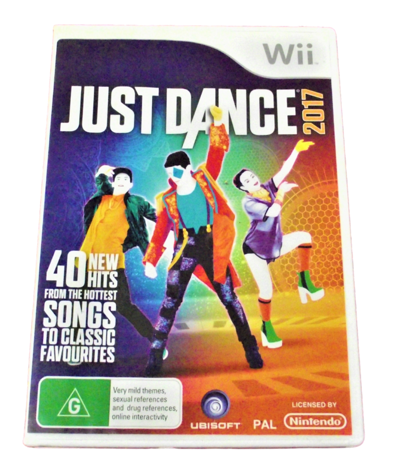 Just Dance 2017 Nintendo Wii PAL *No Manual* Wii U Compatible (Pre-Owned)