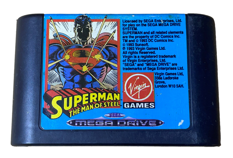 Superman The Man of Steel Sega Mega Drive *Cartridge Only* (Preowned) - Games We Played