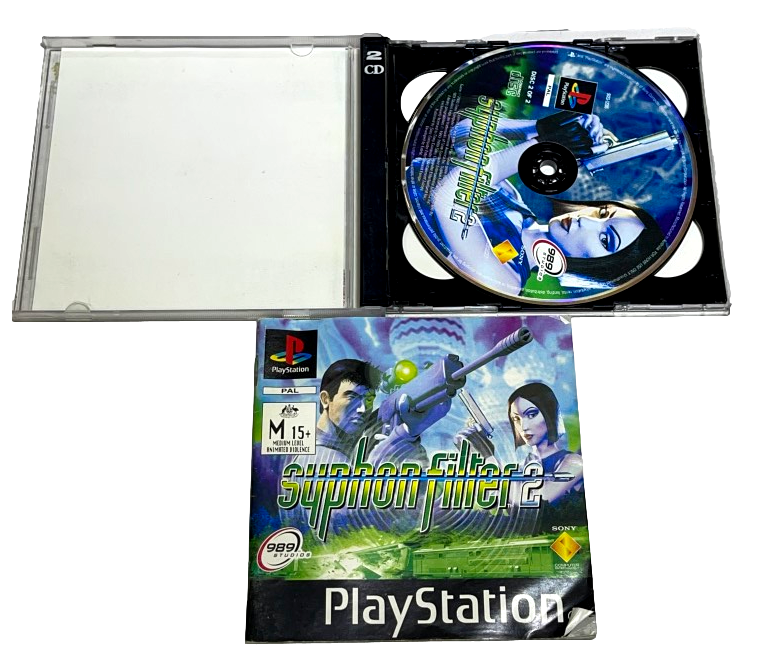 Syphon Filter 2 PS1 PS2 PS3 PAL *Complete* (Preowned)