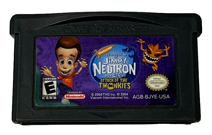 Jimmy Neutron Attack of the Twinkies Nintendo Gameboy Advance Genuine Cartridge (Preowned)