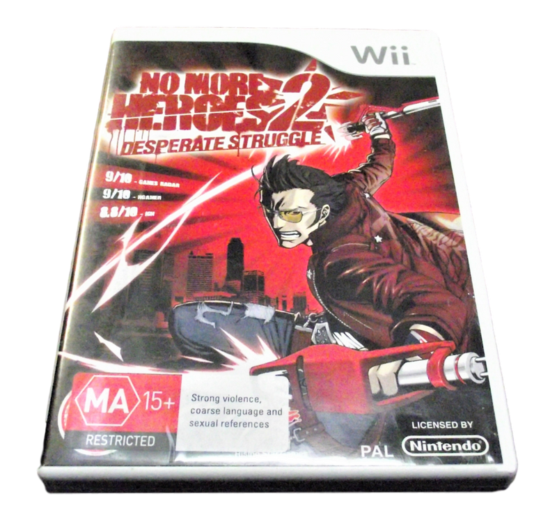 No More Heroes 2 Desperate Struggle Nintendo Wii PAL *Complete*(Preowned)