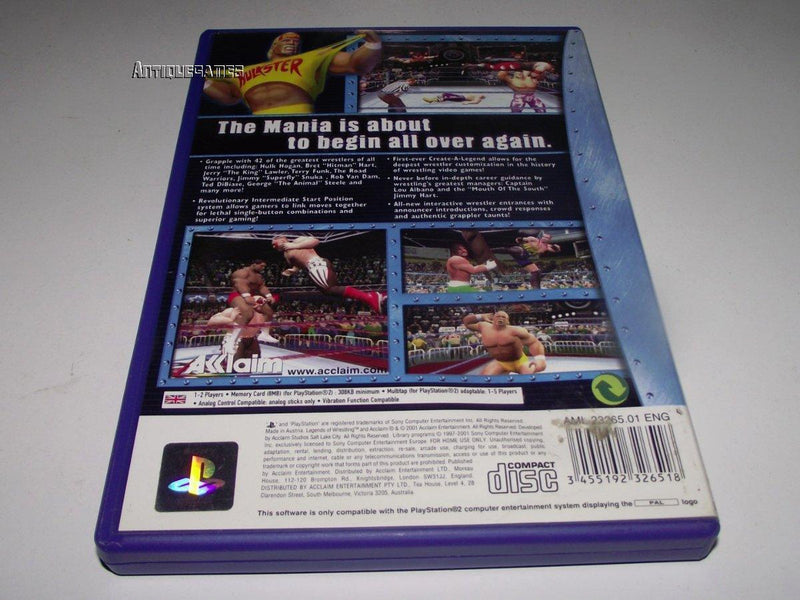Legends of Wrestling PS2 PAL *Complete* (Preowned)