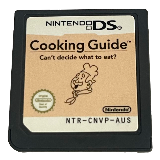 Cooking Guide Nintendo DS 2DS 3DS Game *Cartridge Only* (Pre-Owned)