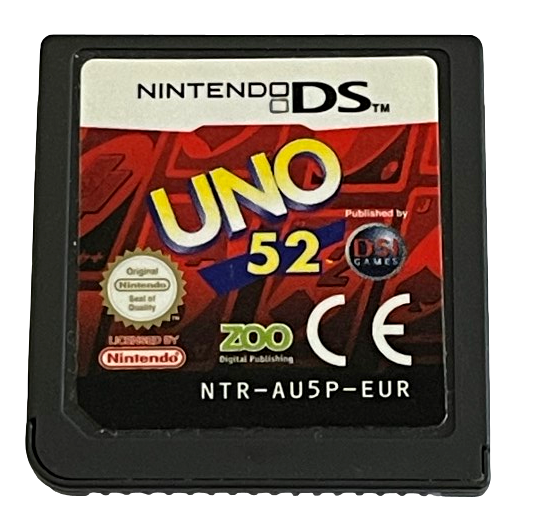 UNO 52 Nintendo DS 2DS 3DS *Cartridge Only* (Preowned)
