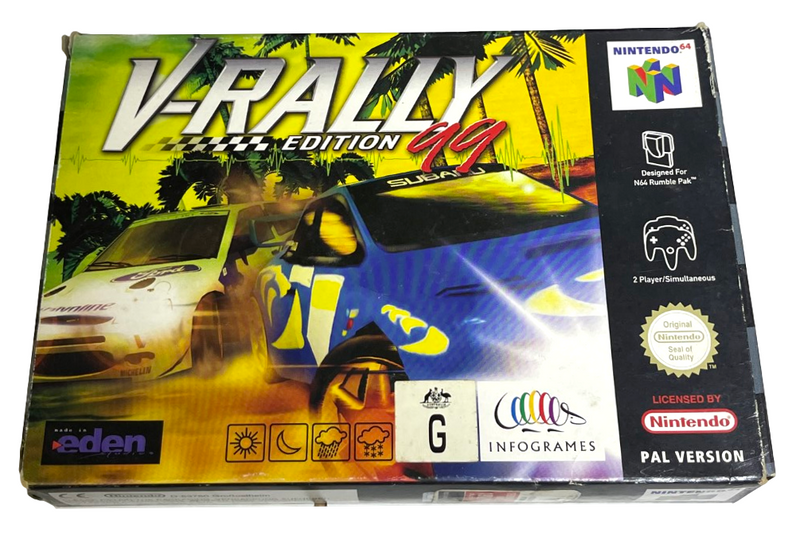 V-Rally 99 Edition Nintendo 64 N64 Boxed PAL *Complete* (Preowned)