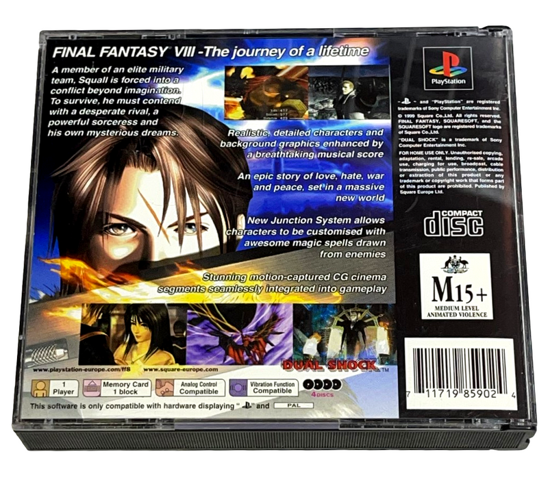 Final Fantasy VIII PS1 PS2 PS3 PAL *Complete* (Preowned)