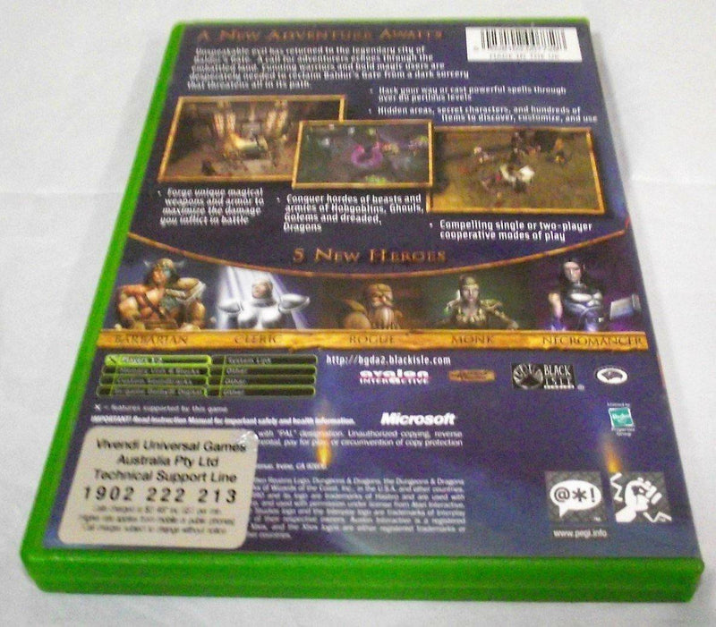 Baldur's Gate Dark Alliance II XBOX Original PAL *Complete* (Pre-Owned)