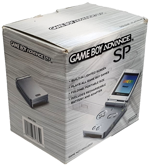 Nintendo Gameboy Advance SP Platinum AGS-001  Boxed (Preowned)