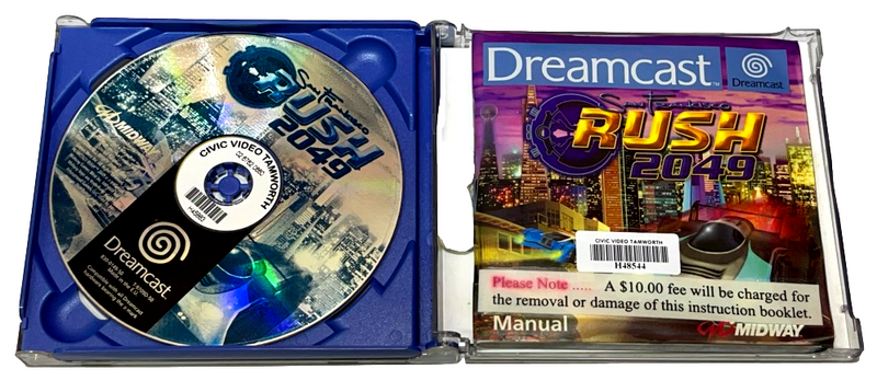 Rush 2049 Sega Dreamcast PAL *Complete* Ex Rental (Preowned)
