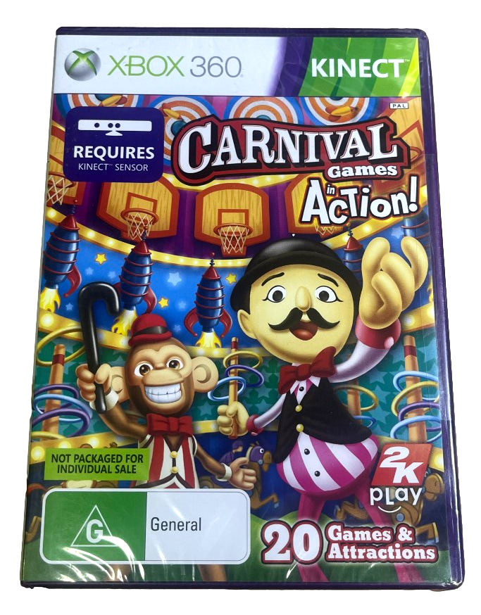 Carnival Games in Action XBOX 360 PAL Kinect *Sealed*