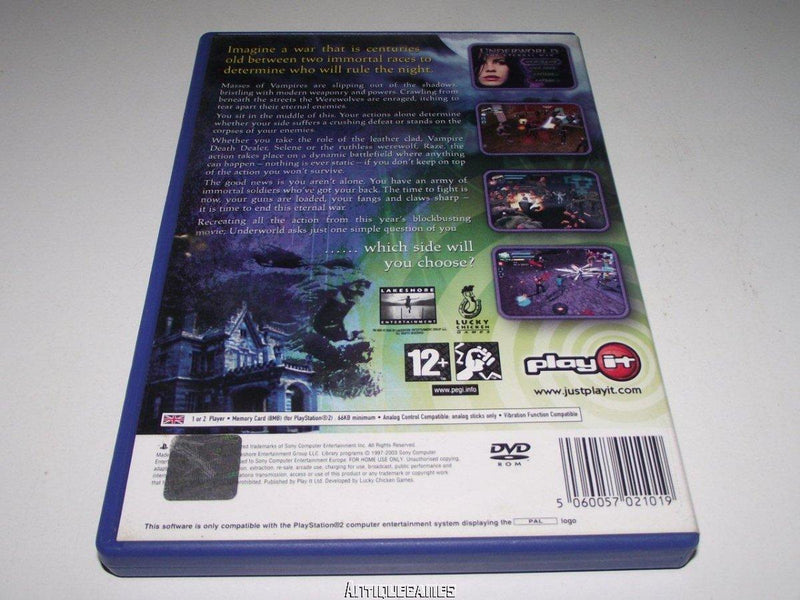 Underworld The Eternal War PS2 PAL *No Manual* (Preowned)