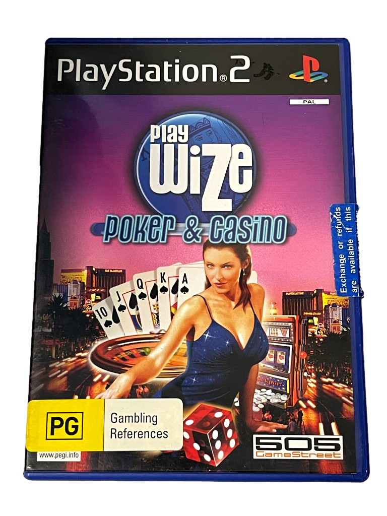 Playwize Poker & Casino PS2 PAL Brand New *Shop Sealed*