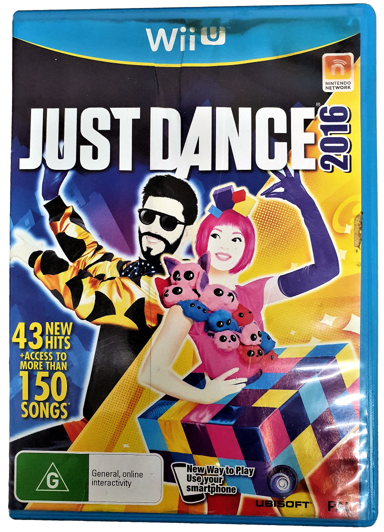 Just Dance 2016 Nintendo Wii U PAL *Complete* Water Damaged Cover (Pre-Owned)