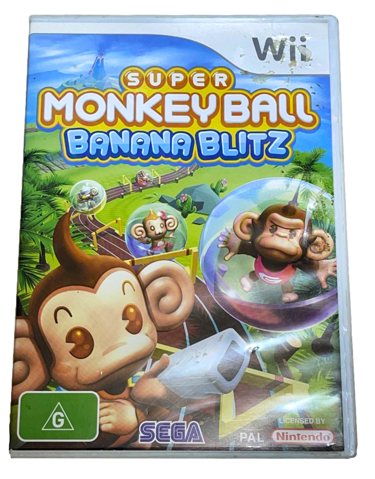 Super Monkey Ball Banana Blitz Nintendo Wii PAL *Complete*  Wii U Compatible (Pre-Owned)