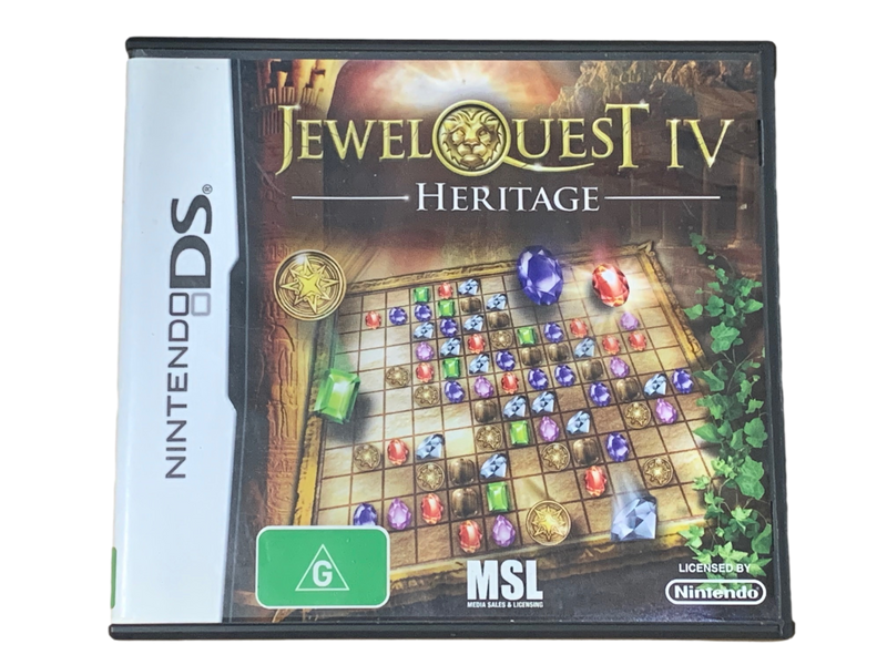 Jewel Quest IV Heritage DS 2DS 3DS Game *Complete* (Pre-Owned)