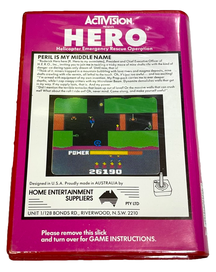 HERO Atari 2600 *Complete*