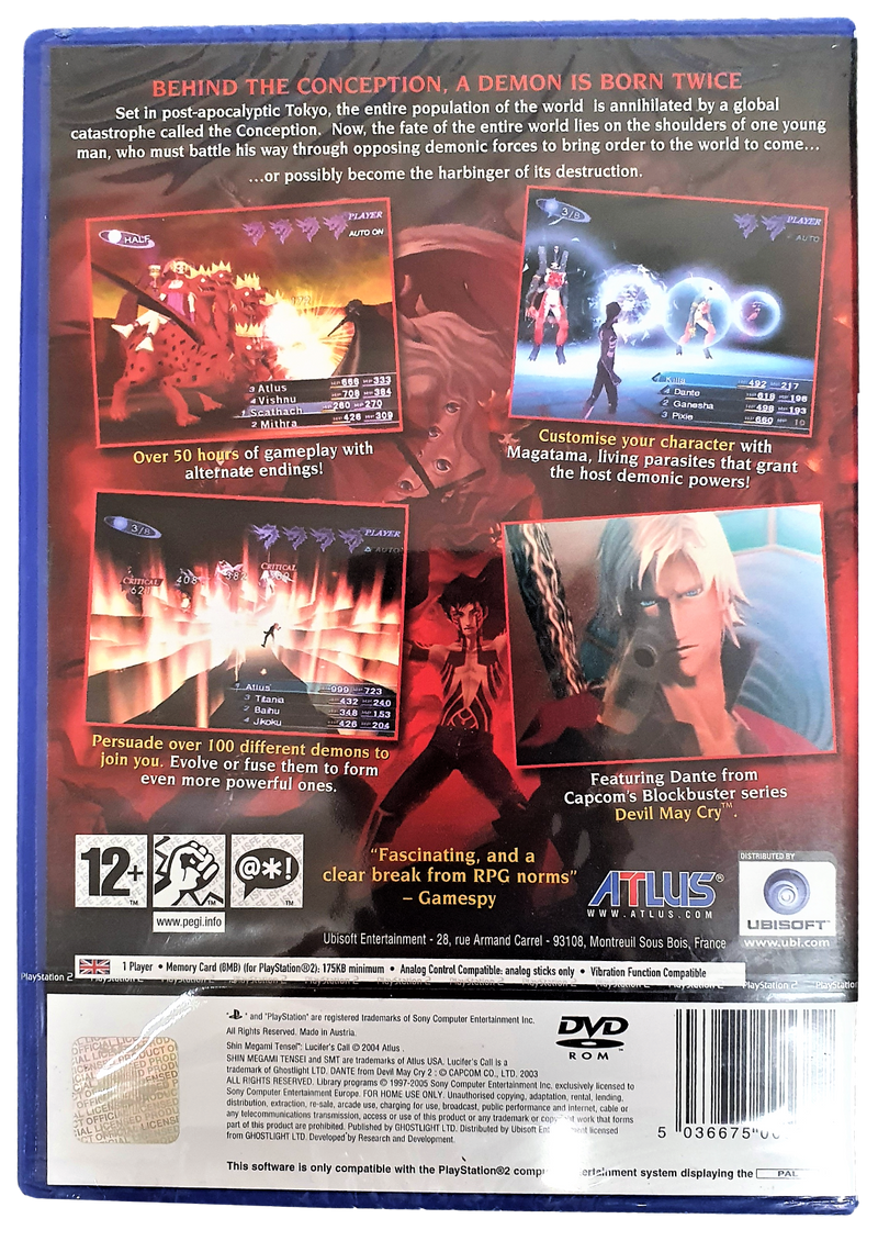 Shin Megami Tensai Lucifer's Call PS2 PAL *Sealed* PlayStation 2