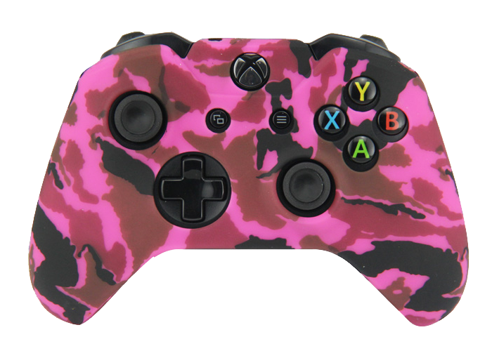 Silicone Cover For XBOX ONE Controller Skin Case Hot Pink Camo