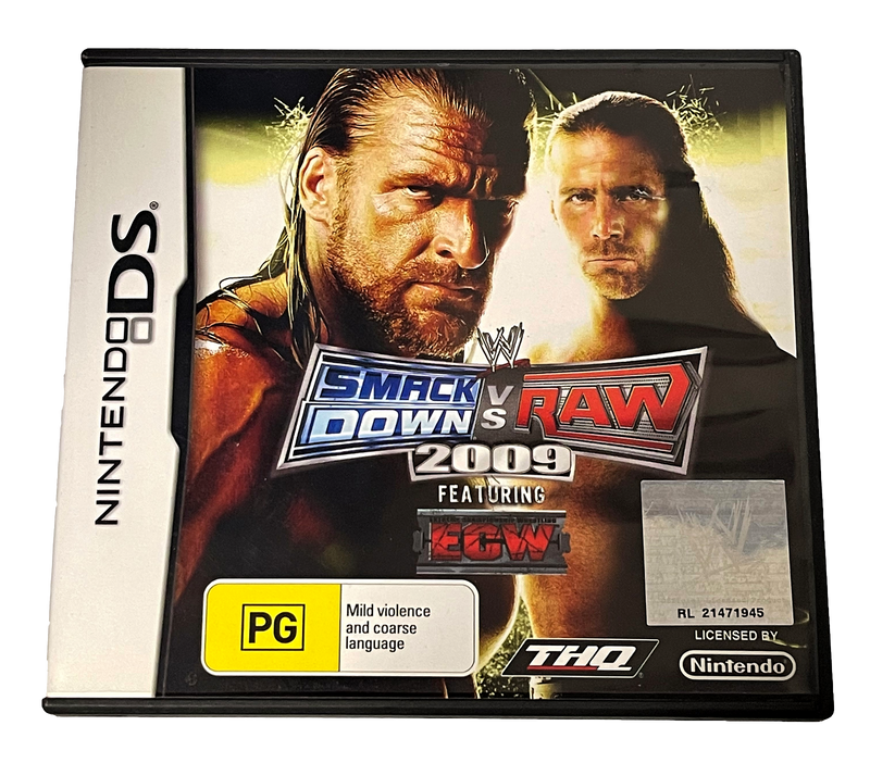 Smackdown Vs Raw 2009 Nintendo DS 2DS 3DS Game *Complete* (Pre-Owned)