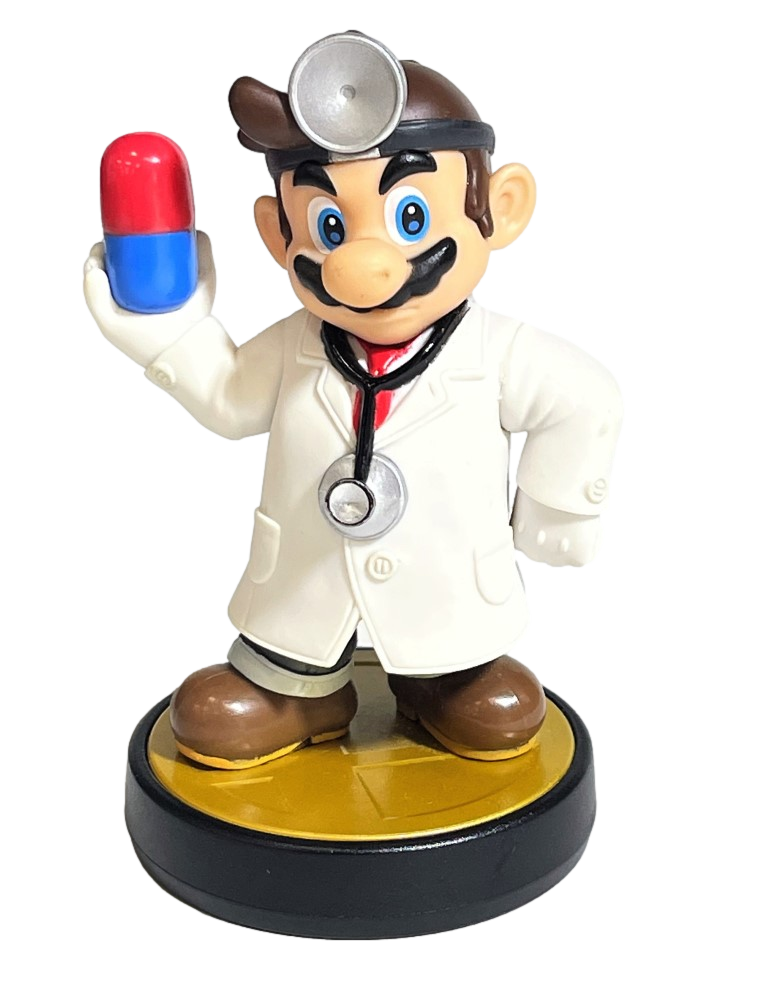 Super Smash Bros Collection N0.42 Dr Mario Nintendo Amiibo Loose (Preowned)