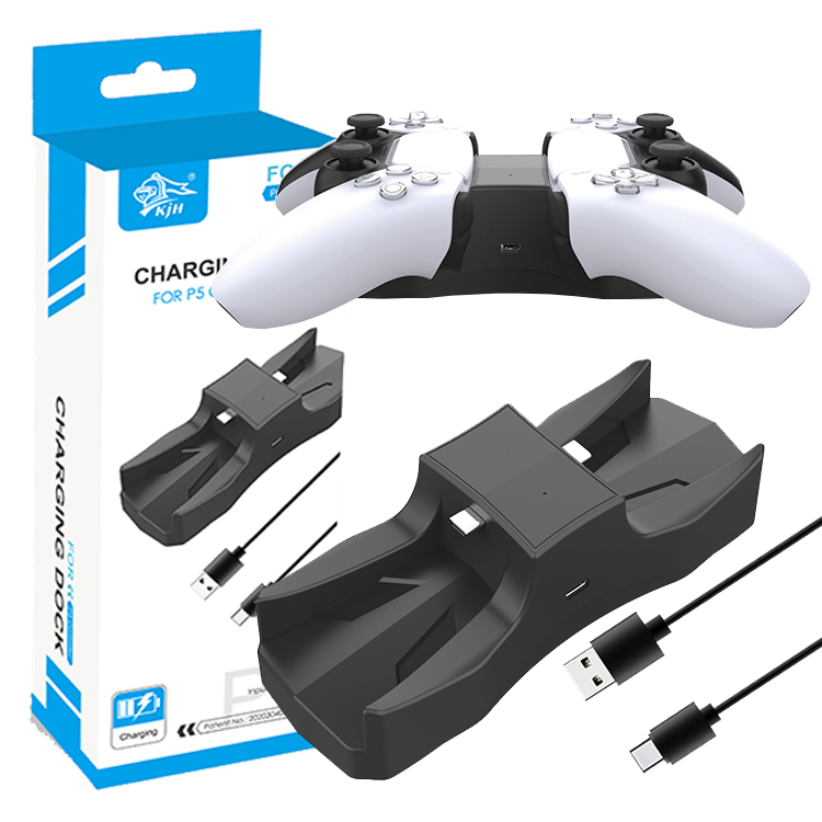 Double Charging Dock Station For PS5  Dual Sense Controller Charge Station