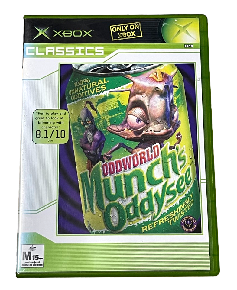 Oddworld Munch's Oddysee XBOX Original (Classics) PAL *Complete* (Pre-Owned)