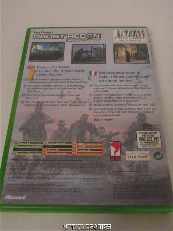 Tom Clancy's Ghost Recon Island Thunder XBOX Original PAL *No Manual* (Pre-Owned)