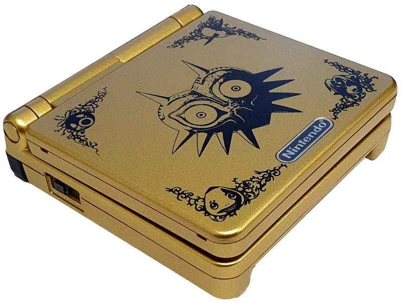 Nintendo Gameboy Advance SP Zelda Majora's Mask AGS-001 RetroFit + USB Charger  (Refurbished)