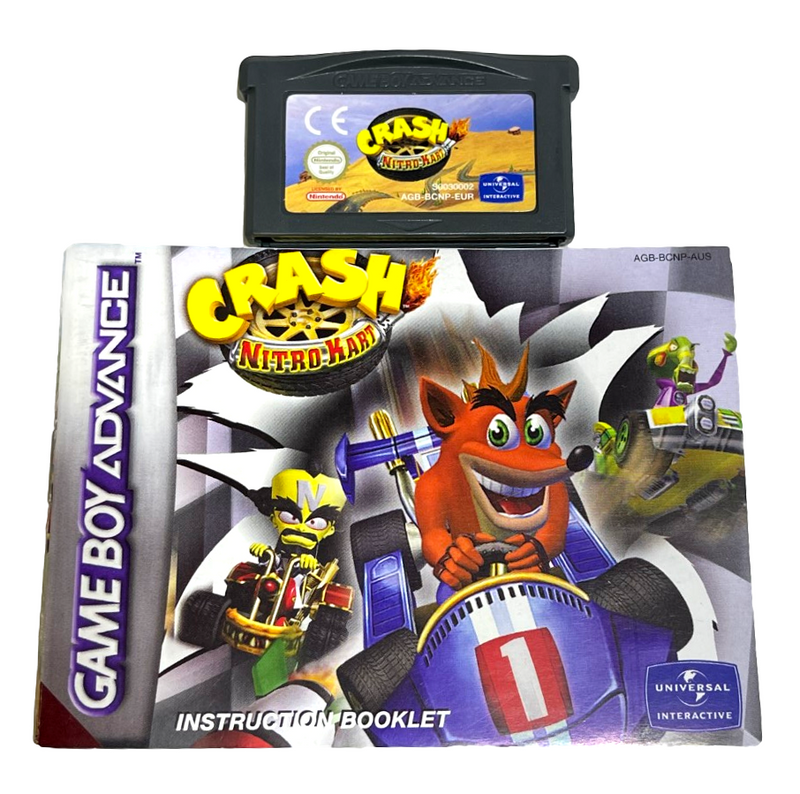 Crash Nitro Kart Nintendo GBA *Manual Included* (Preowned)