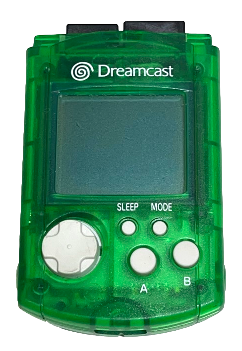 Genuine Sega Dreamcast VMU NTSC PAL - Green No Cap HKT-7000 (Preowned)