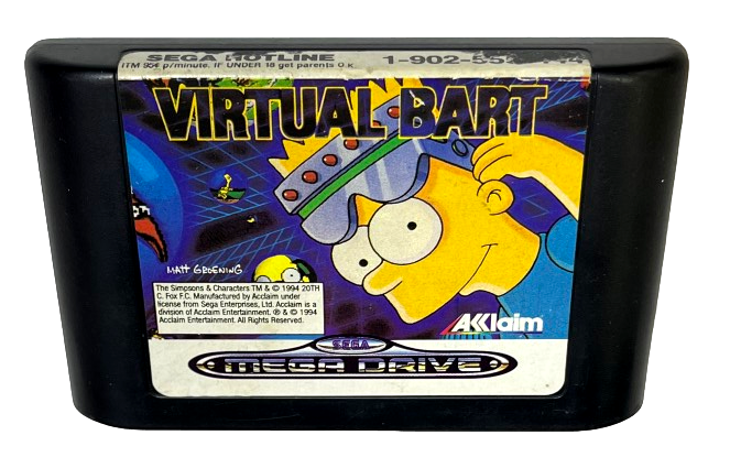 Virtual Bart Sega Mega Drive *Cartridge Only* (Pre-Owned)