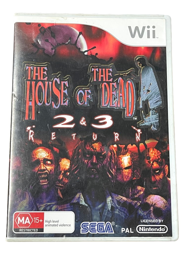 The House of The Dead 2 & 3 Return Nintendo Wii PAL *Complete* Wii U Compatible (Pre-Owned)