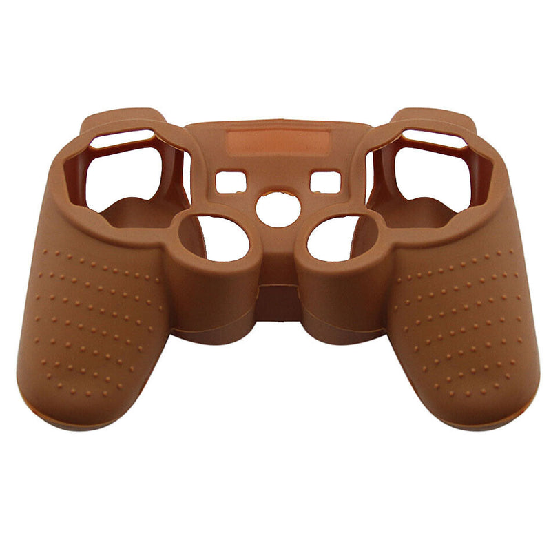 Silicone Cover For PS3 Controller Skin Case Coffee
